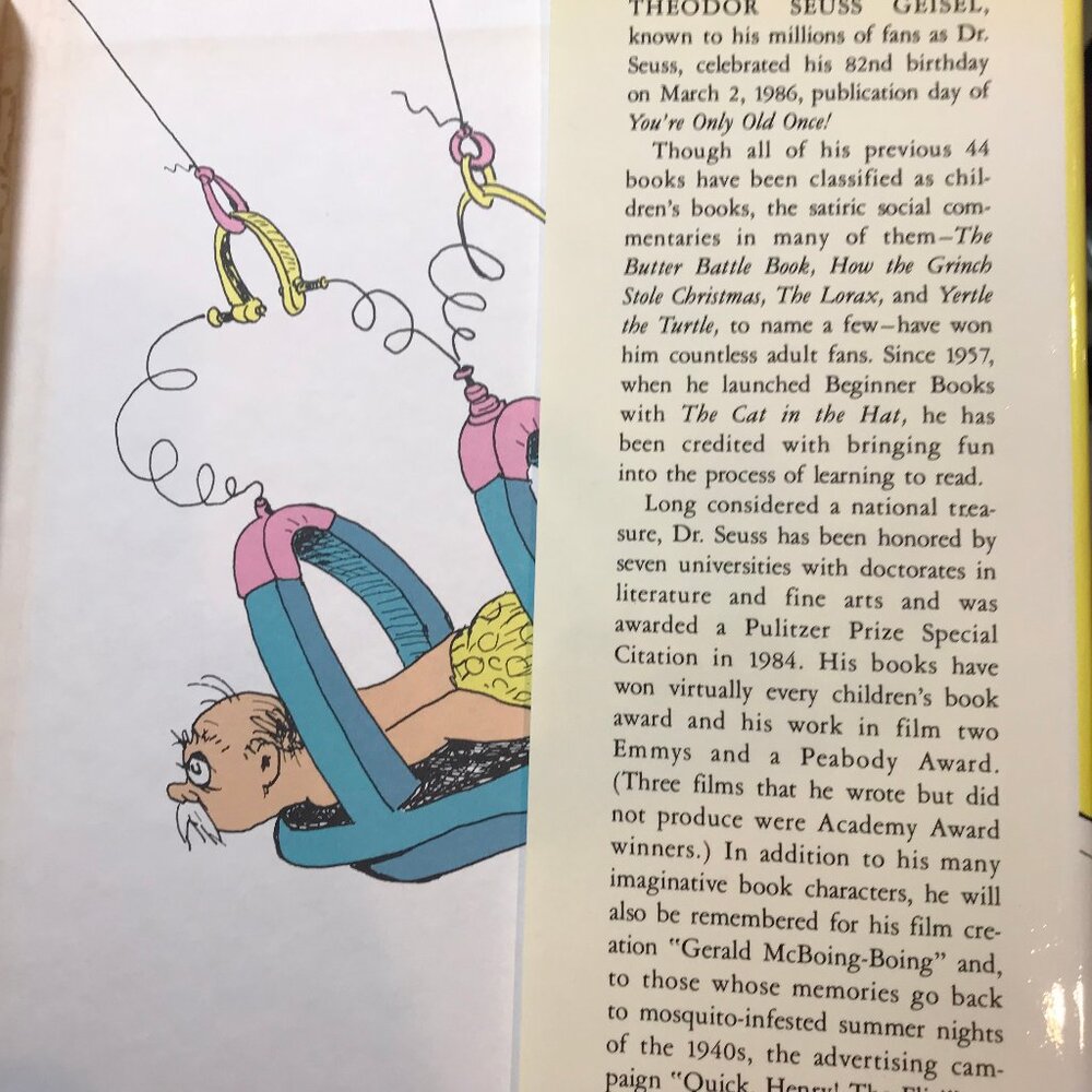 You're Only Old Once by Dr. Seuss * A Book for Obsolete Children 1925 Dedication - Picture 14 of 14